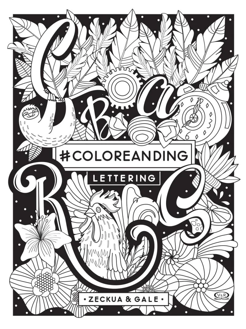Coloreanding Lettering - Daniela Zeckua